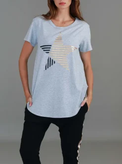 3rd Story Perth Stripe Star T Shirt< Short Sleeves