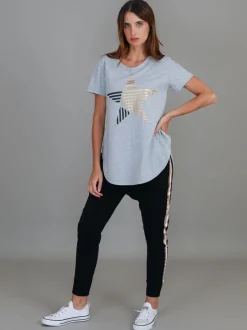 3rd Story Perth Stripe Star T Shirt< Short Sleeves