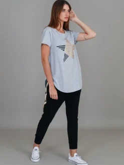 3rd Story Perth Stripe Star T Shirt< Short Sleeves