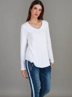3rd Story Portsea V Neck T Shirt< Long Sleeves