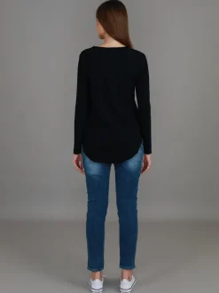 3rd Story Portsea V Neck T Shirt< Long Sleeves