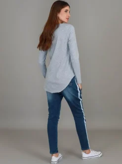 3rd Story Portsea V Neck T Shirt< Long Sleeves
