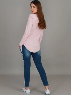 3rd Story Portsea V Neck T Shirt< Long Sleeves