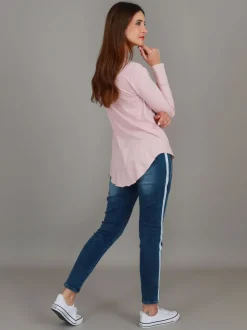 3rd Story Portsea V Neck T Shirt< Long Sleeves
