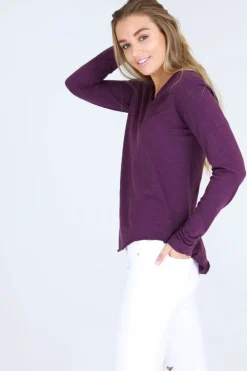 3rd Story Portsea V Neck T Shirt< Long Sleeves