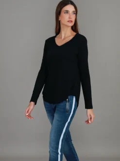 3rd Story Portsea V Neck T Shirt< Long Sleeves