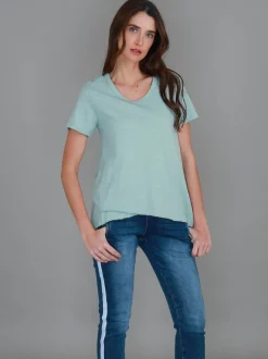 3rd Story Preston V Neck T Shirt< Short Sleeves
