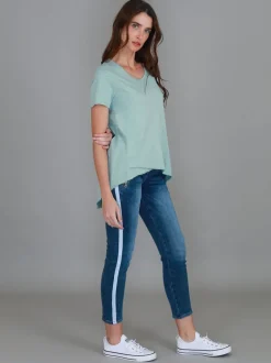 3rd Story Preston V Neck T Shirt< Short Sleeves
