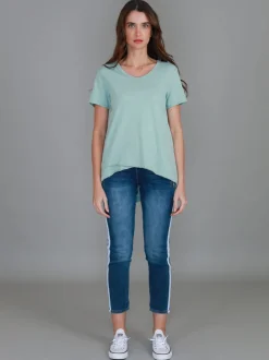 3rd Story Preston V Neck T Shirt< Short Sleeves