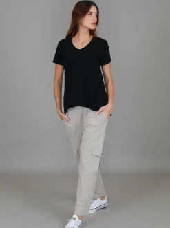 3rd Story Preston V Neck T Shirt< Short Sleeves