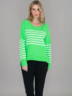 3rd Story Sarah Stripe Pink Sweatshirt< Sweatshirts|Sweatshirts