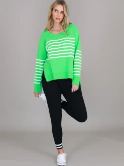 3rd Story Sarah Stripe Pink Sweatshirt< Sweatshirts|Sweatshirts
