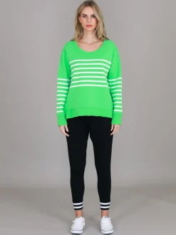 3rd Story Sarah Stripe Pink Sweatshirt< Sweatshirts|Sweatshirts