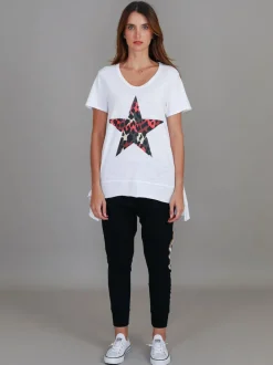 3rd Story Simeon Leopard Star Short Sleeve T Shirt< Short Sleeves