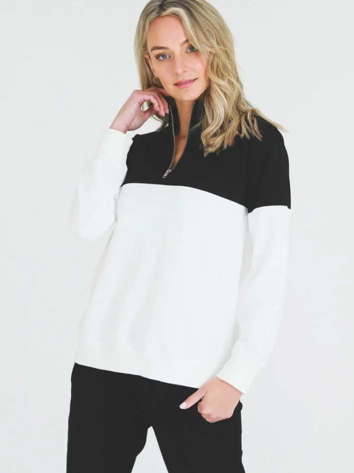 3rd Story Sophie Half Zip Sweatshirt< Sweatshirts|Sweatshirts