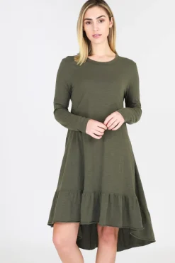 3rd Story Stacey Ruffle Hem Dress< Long Sleeve Dress