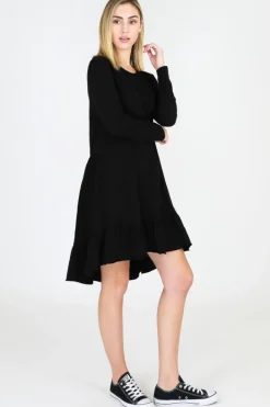 3rd Story Stacey Ruffle Hem Dress< Long Sleeve Dress