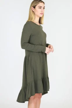 3rd Story Stacey Ruffle Hem Dress< Long Sleeve Dress