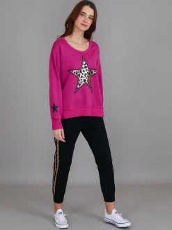 3rd Story Stratford Leopard Star Sweatshirt< Sweatshirts|Sweatshirts