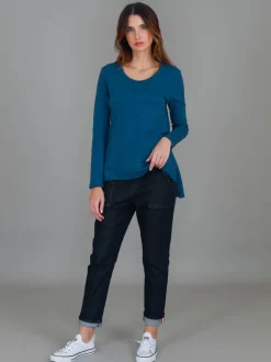 3rd Story Strumpet Scoop Neck T Shirt< Long Sleeves
