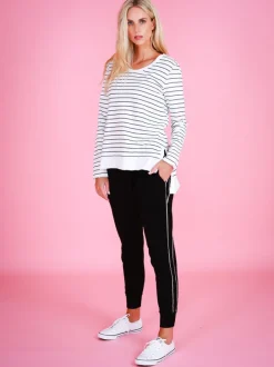 3rd Story Strumpet Scoop Neck T Shirt< Long Sleeves