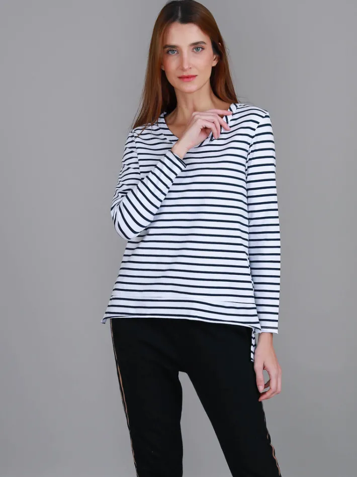3rd Story Strumpet Scoop Neck T Shirt< Long Sleeves