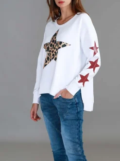 3rd Story Sydney Leopard Star Sweatshirt< Sweatshirts|Sweatshirts