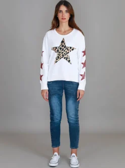 3rd Story Sydney Leopard Star Sweatshirt< Sweatshirts|Sweatshirts