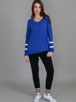 3rd Story Tarwin Twin Stripe T Shirt< Long Sleeves