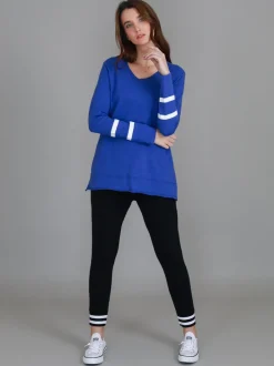 3rd Story Tarwin Twin Stripe T Shirt< Long Sleeves
