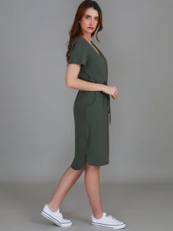 3rd Story Tess Drawstring Dress< Short Sleeve Dress