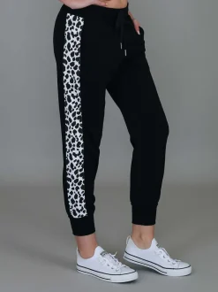 3rd Story Theresa Leopard Panel Sweatpants< Joggers|Sweatpants