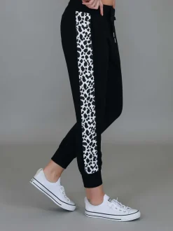 3rd Story Theresa Leopard Panel Sweatpants< Joggers|Sweatpants