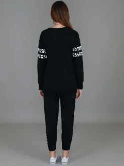 3rd Story Theresa Leopard Stripe Print Sweatshirt< Sweatshirts|Sweatshirts