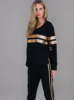 3rd Story Theresa Two-Stripe Graphic Sweatshirt< Sweatshirts|Sweatshirts