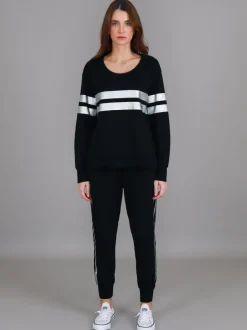 3rd Story Theresa Two-Stripe Graphic Sweatshirt< Sweatshirts|Sweatshirts