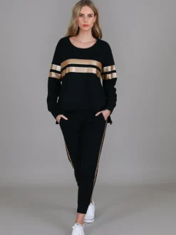 3rd Story Theresa Two-Stripe Graphic Sweatshirt< Sweatshirts|Sweatshirts