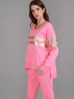3rd Story Theresa Two-Stripe Graphic Sweatshirt< Sweatshirts|Sweatshirts