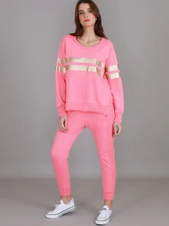 3rd Story Theresa Two-Stripe Graphic Sweatshirt< Sweatshirts|Sweatshirts