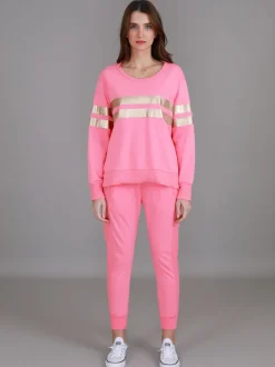 3rd Story Theresa Two-Stripe Graphic Sweatshirt< Sweatshirts|Sweatshirts