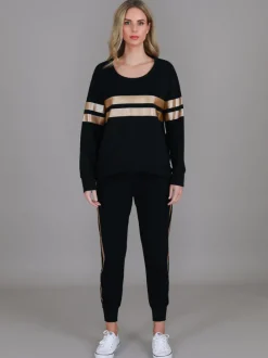 3rd Story Theresa Two-Stripe Graphic Sweatshirt< Sweatshirts|Sweatshirts