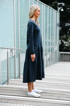 3rd Story Vera Black Tiered Long Sleeve Dress< Long Sleeve Dress