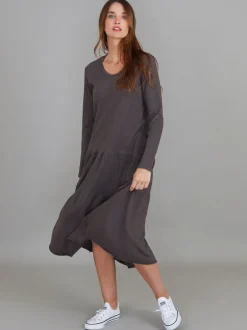 3rd Story Vera Black Tiered Long Sleeve Dress< Long Sleeve Dress