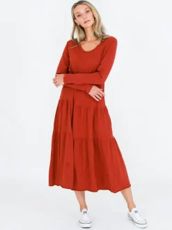 3rd Story Vera Long Sleeve Midi Dress< Long Sleeve Dress