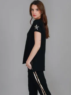 3rd Story Verona Twin Leopard Star T Shirt< Short Sleeves