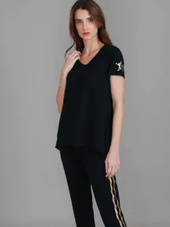 3rd Story Verona Twin Leopard Star T Shirt< Short Sleeves