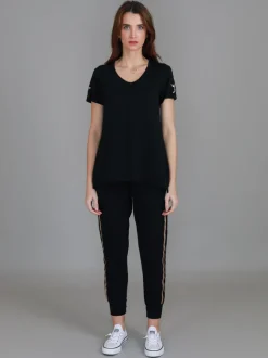 3rd Story Verona Twin Leopard Star T Shirt< Short Sleeves