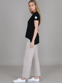 3rd Story Verona Twin Star V Neck T Shirt< Short Sleeves