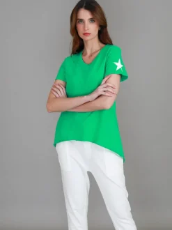 3rd Story Verona Twin Star V Neck T Shirt< Short Sleeves