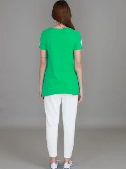 3rd Story Verona Twin Star V Neck T Shirt< Short Sleeves